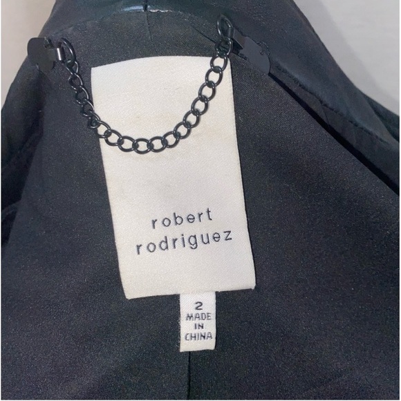 🌟🏍️ Robert Rodriguez Leather Moto Jacket 🏍️🌟 - Picture 7 of 12